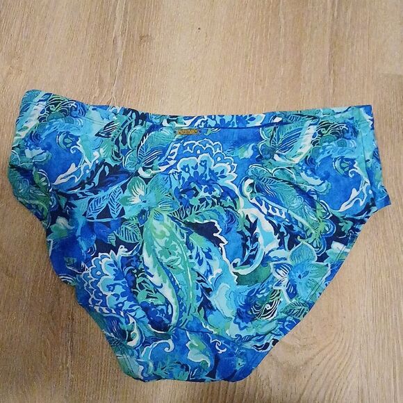 Lauren Ralph Lauren Plus Size Bottoms High Waist Tropical Full Coverage - Picture 6 of 11